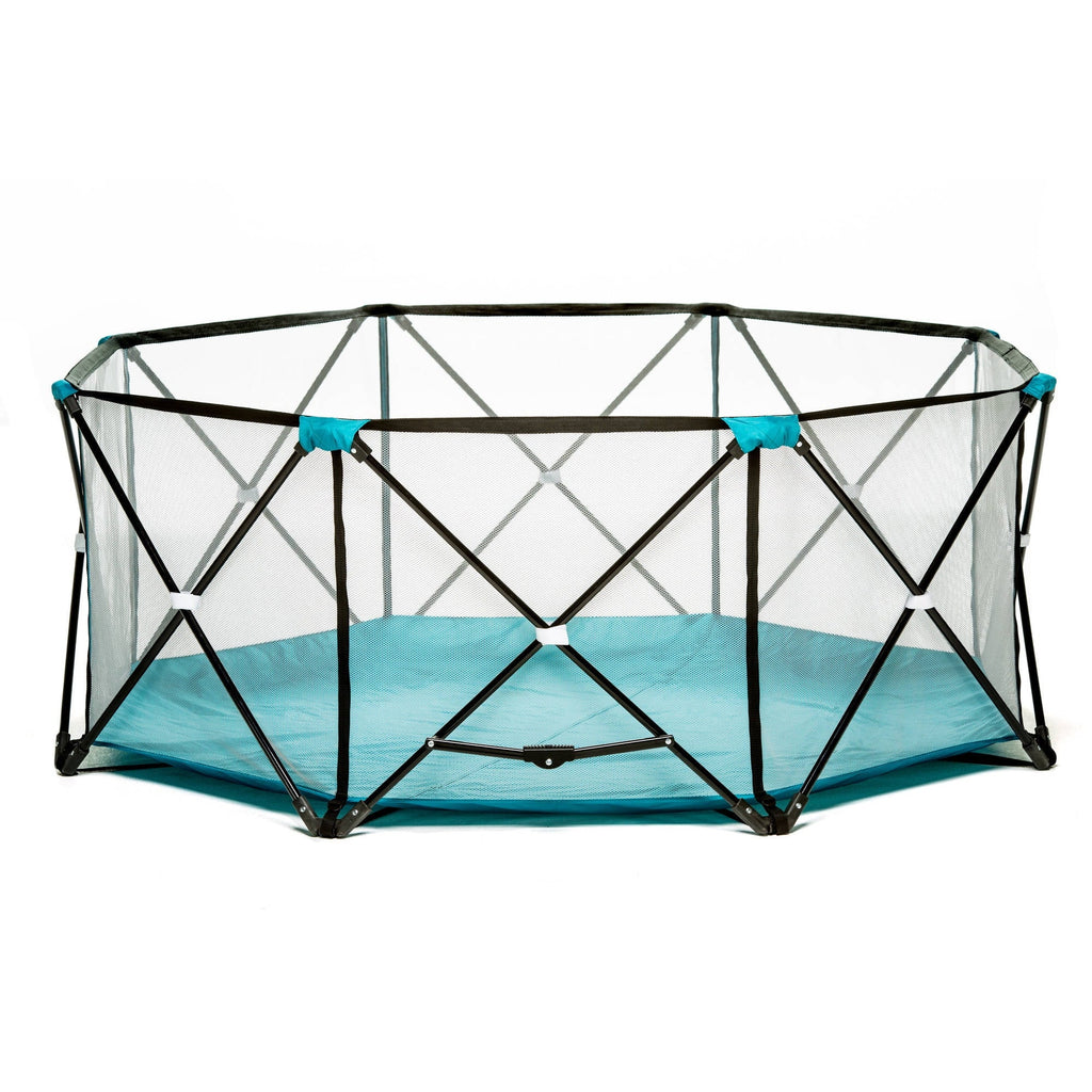 Regalo My Play® Portable Play Yard Indoor and Outdoor, Teal, 8-Panel, Portable, Unisex