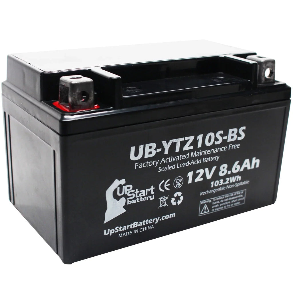 2-Pack UpStart Battery Replacement 2011 Yamaha YZF-R6 (excl. R6S) 600CC Factory Activated, Maintenance Free, Motorcycle Battery - 12V, 8.6Ah, UB-YTZ10S-BS
