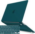 IBENZER New 2021 MacBook Air 13 inch Case M1 A2337 A2179 A1932 Plastic Hard Shell Case with Keyboard Wrap for Apple Mac Air 13 Retina Display with Touch ID (2018-2021), Quezhal Green, MMA-T13QUGN+1