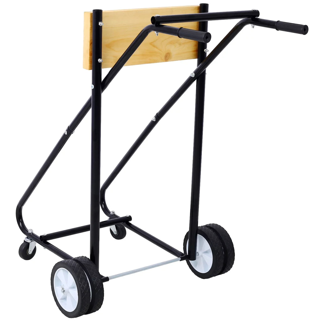 Steel Outboard Vessel Motor Stand, 315lbs Capacity, with Wheels for Easy Mobility - Perfect for Garage Storage and Maintenance