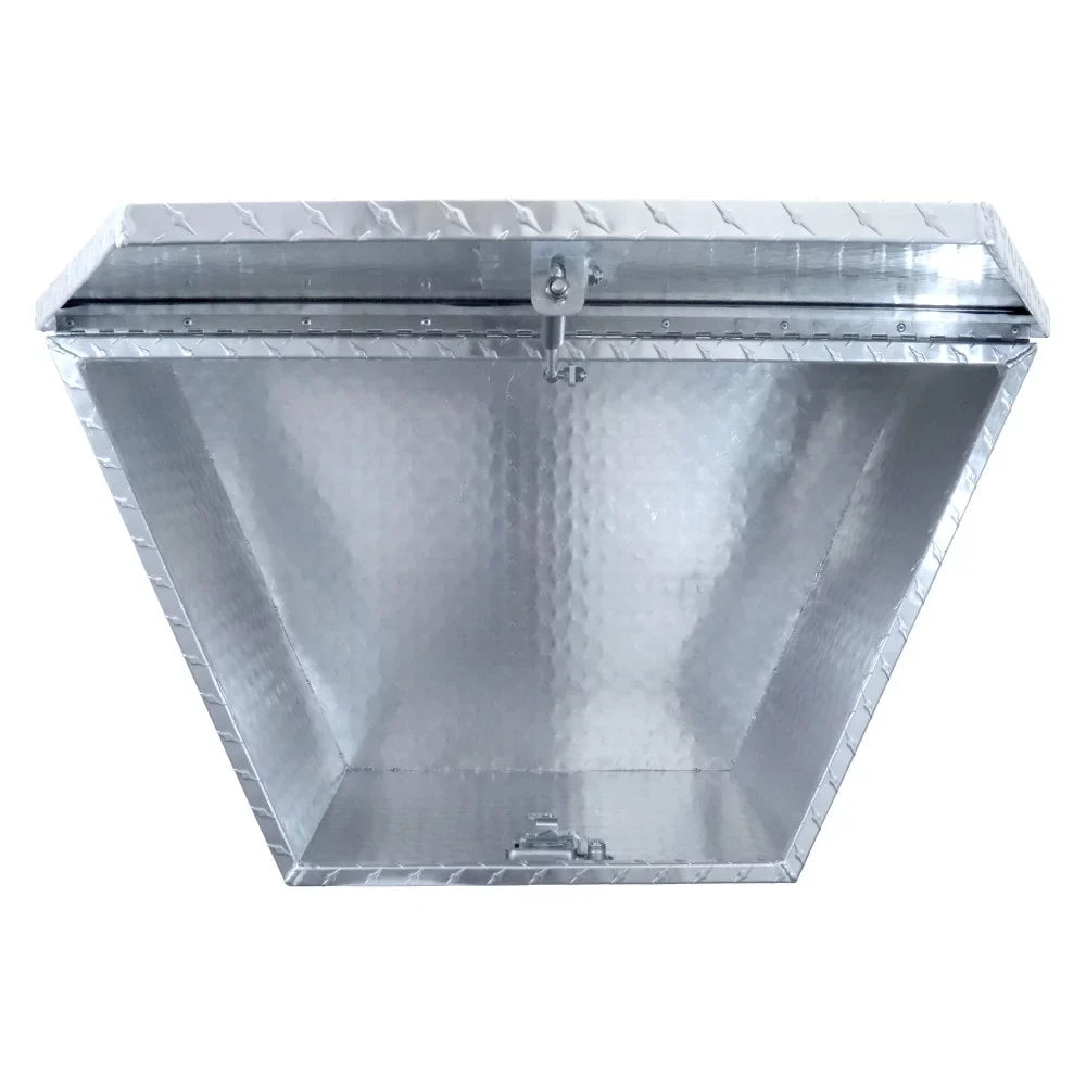 Extreme Max 5001.6097 Aluminum Diamond-Plate Trailer Tongue Locking Storage Box for Utility and Sport Trailers