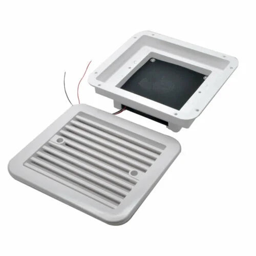 Caravan Roof Vent Wrap Opens For Easy Cleaning, Aerodynamic Design, Easily Mounts to RV With Included Hardware - (White)