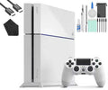 Pre-Owned Sony PlayStation 4 500GB Gaming Console White, HDMI Cable With Cleaning Kit (Refurbished: Like New)