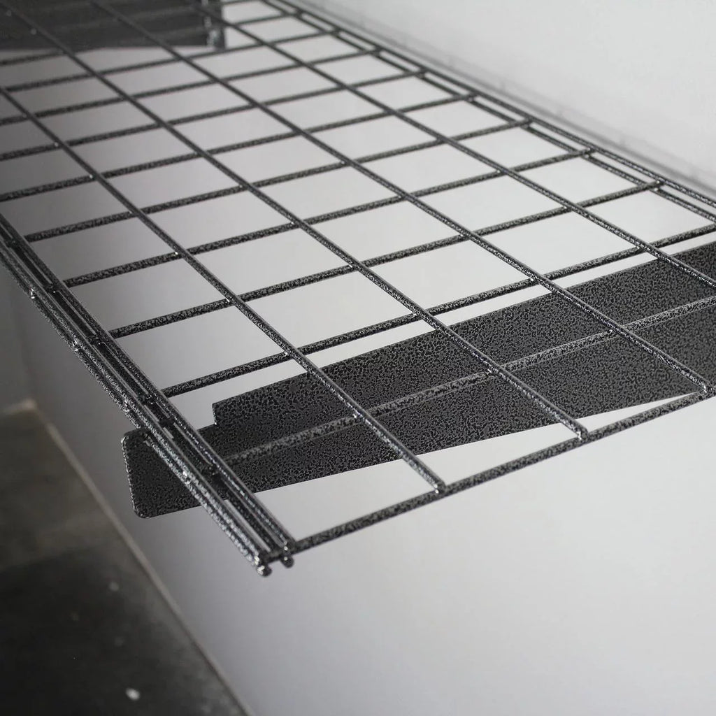 HyLoft 45 in. x 15 in. Steel Wire Garage Wall Shelf Storage System in Hammertone - 2 pack
