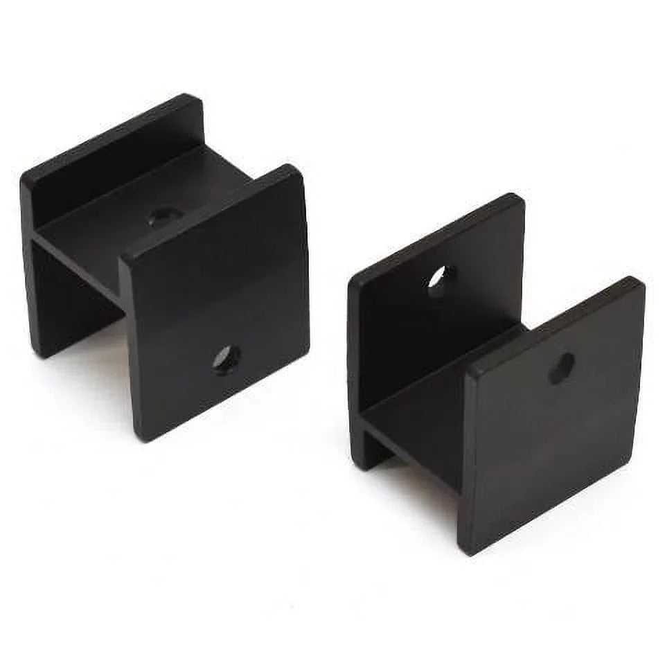 Misty Harbor Watercraft Bimini H-Brackets 99-001523B | Aluminum Black (Pair)
