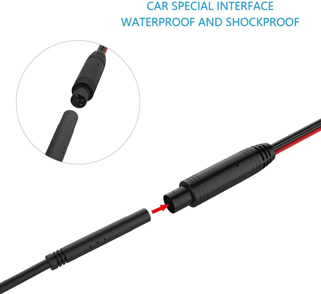 CAM122 Backup Camera Frame License Plate HD Night Vision Rear View 170° Angle Waterproof Fitting with Jensen Car Radio CAR110W CAR710 CAR710X CAR8000 CAR910W CAR910X CDR7011 CM901MIR CMR2720