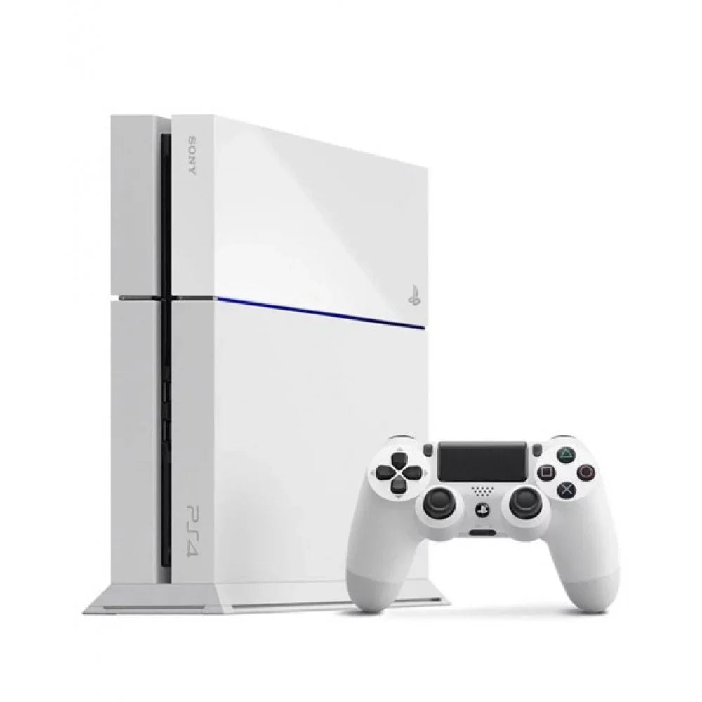 Pre-Owned Sony PlayStation 4 500GB Gaming Console White, HDMI Cable With Cleaning Kit (Refurbished: Like New)