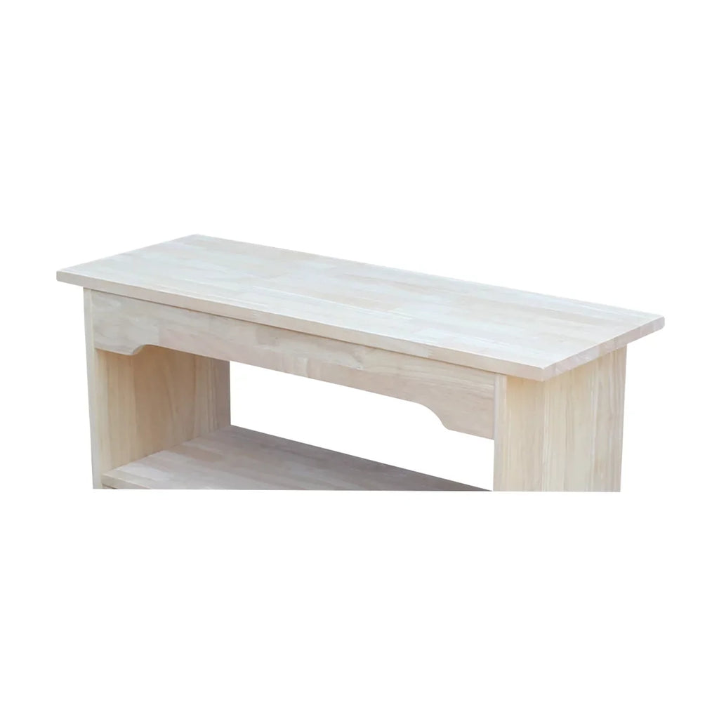 International Concepts Solid Wood Indoor Brookstone Bench - 36" Long, Unfinished