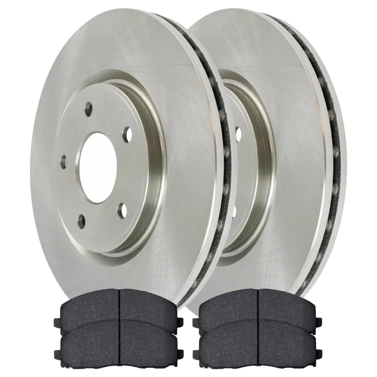 AutoShack Front Brake Rotors and Ceramic Pads Kit Driver and Passenger Side Replacement for Ram C/V VW Routan Chrysler Pacifica Voyager 2012-2016 Town & Country 2012-2020 Dodge Grand Caravan Journey