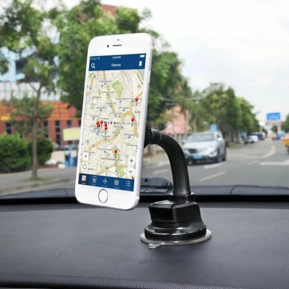Magnetic Mount Holder w Retractable Car Charger M1D for Nokia 8, 3.1 Plus - OnePlus 5T, 6, 6T, 7 Pro - Razer Phone 2 - RED Hydrogen One - Samsung Galaxy S9 Plus, S8+ S8, S10e S10 Plus active