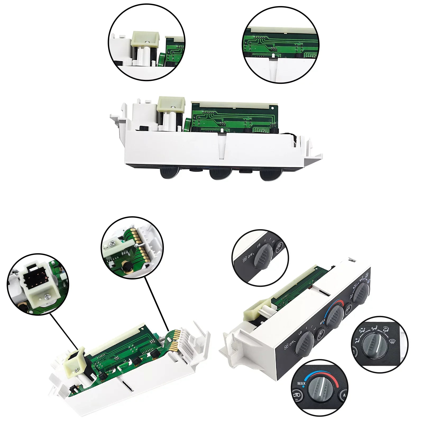 HVAC Heater Climate Control Module Matching with Chevy, Cadillac, GMC Escalade, C1500, C2500, C3500, K1500, K2500 Suburban, C3500HD, Tahoe Control Panel - 16231175, 16238895