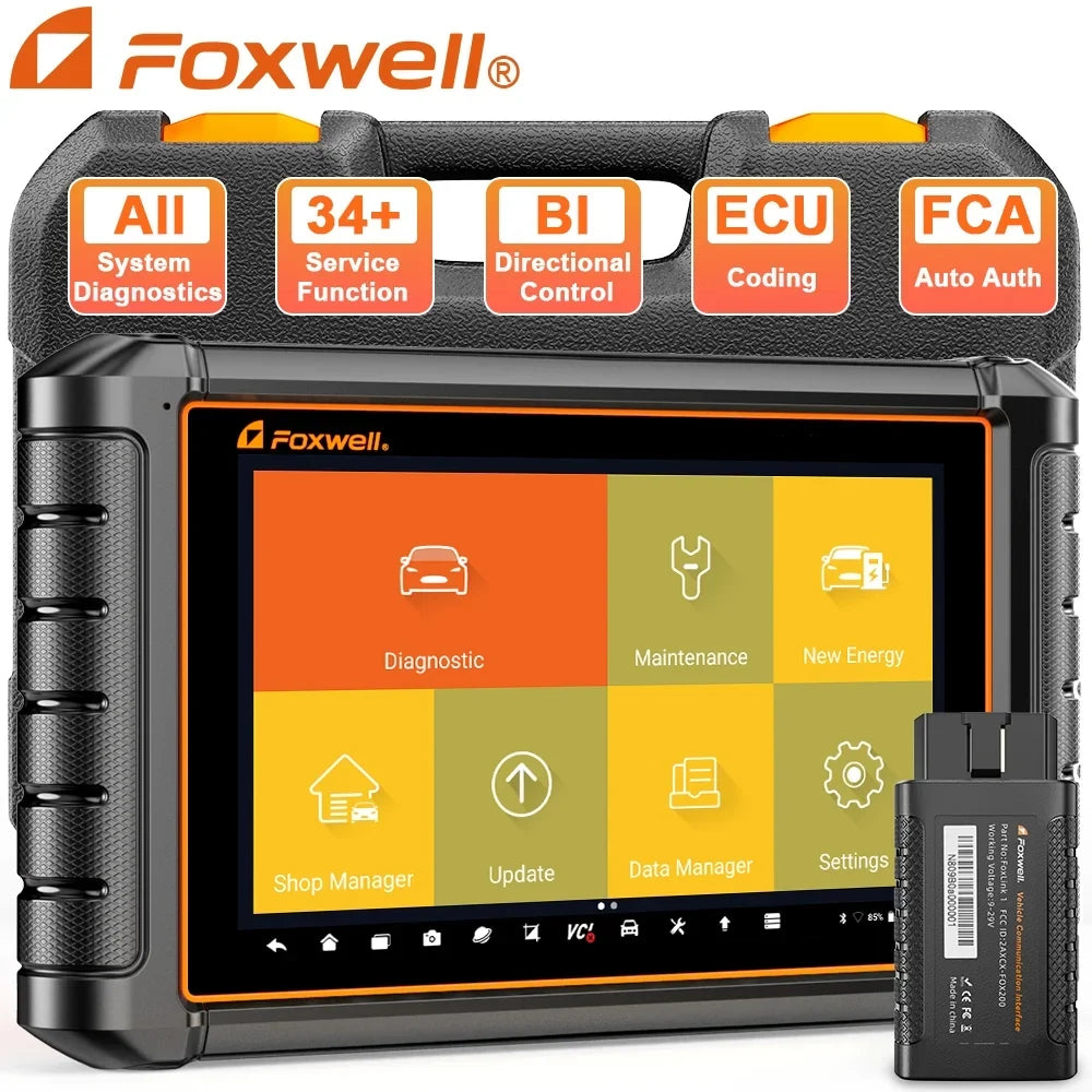 FOXWELL Scanner NT909 Bidirectional Control OBD2 Scanner Code Reader ECU Coding Key TPMS Programmer Diagnostic Scan Tool