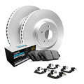 R1 Concepts Wdth1 59006 R1 Brake Rotors Carbon Coated W/ Euro Ceramic Pads & Fits select: 2017-2020 HONDA CIVIC SI