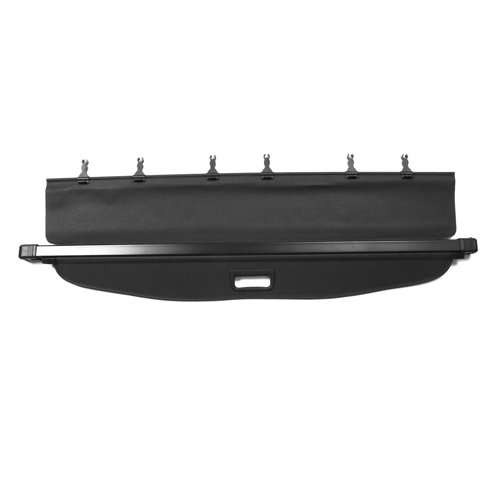 Ikon Motorsports Cargo Wrap Fitting With 2014-2018 Subaru Forester (Only Fit Automatic Rear Gate) PVC & Aluminum Rod Black Security Rear Trunk Wrap Security Retractable Shield