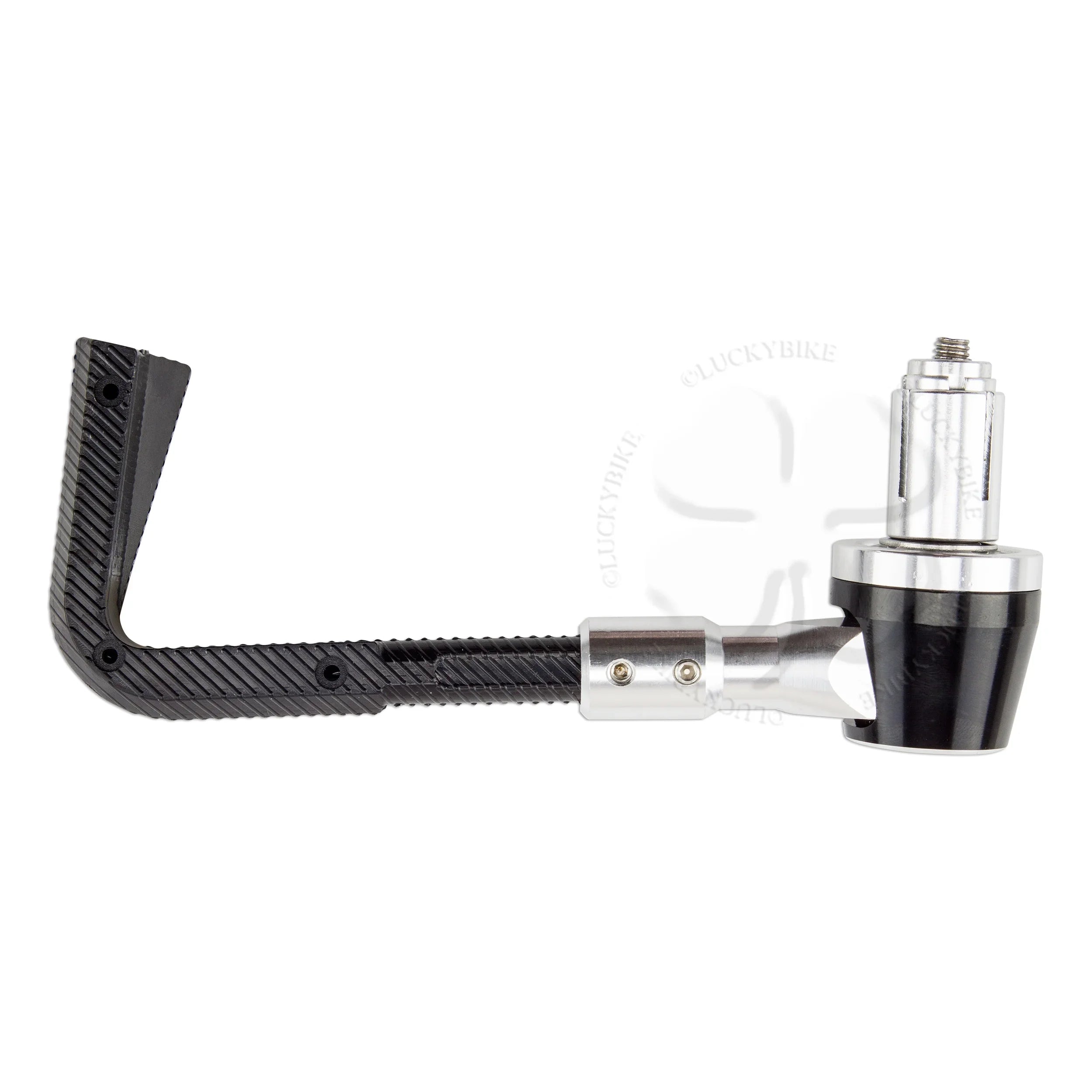 Silver Lever Guard 7/8" & 6mm CNC Race Universal Hand Block PVC Bar End