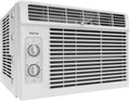 hOmeLabs Window Air Conditioner 5000 BTU - Easy Mechanical Control Compact AC Unit with Washable Reusable Filter, 2 Cooling Speeds, 2 Fan Speeds - Optimal for Bedroom and Rooms up to 150 Sq. Ft.