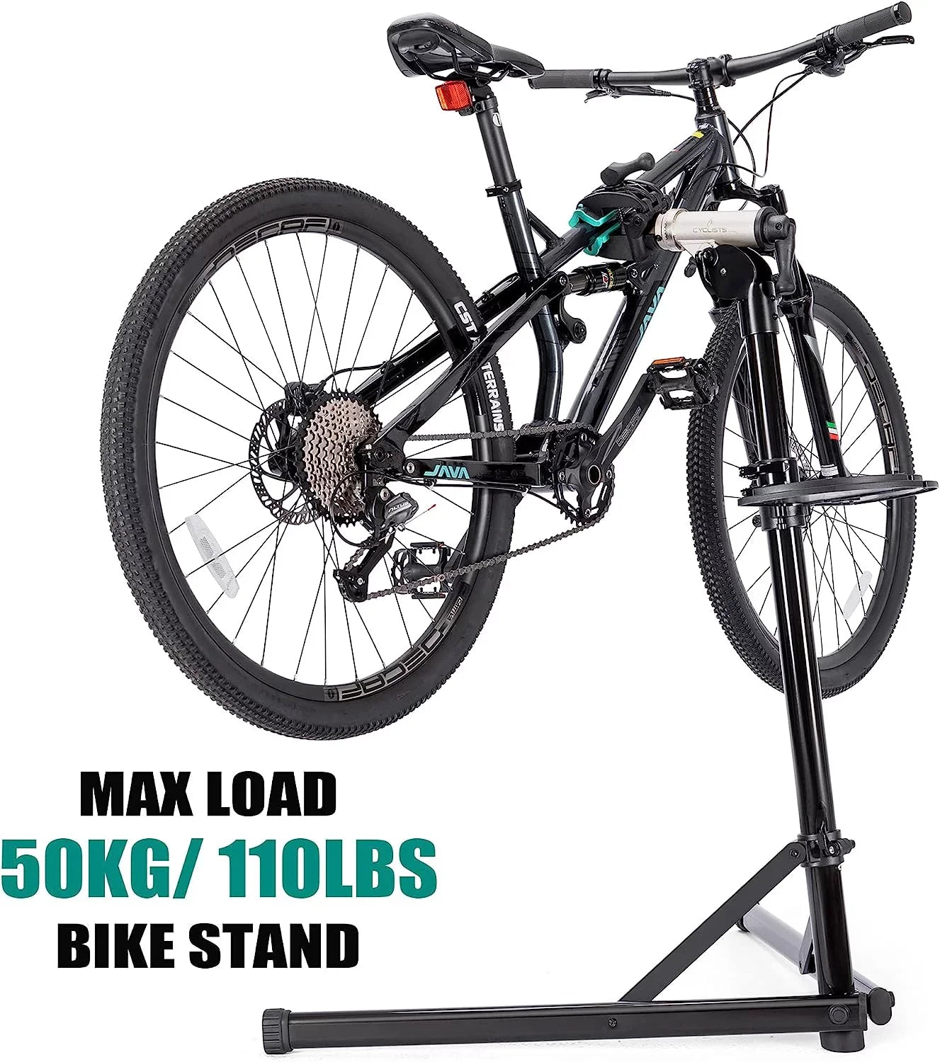Bike Repair Stand(Max Load 55lbs/ 110lbs)- Bike Stand for Workstand Maintenance - E Bike Repair Stand Bicycle Shop Home Mechanics for Mountain Bike and Road Bike (Max Load 110lbs)