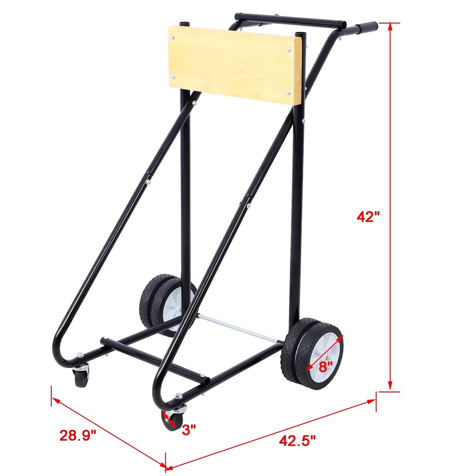 Steel Outboard Vessel Motor Stand, 315lbs Capacity, with Wheels for Easy Mobility - Perfect for Garage Storage and Maintenance