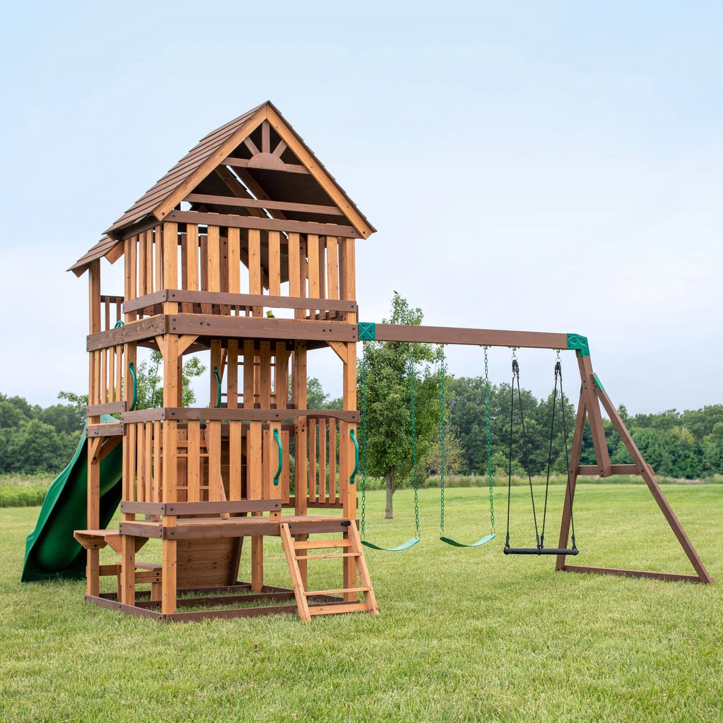 Backyard Wrap Highlander Swing Set