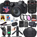 Canon EOS R6 Mark II Mirrorless Camera w/ Canon RF 24-105mm f/4 L IS USM Lens + Canon HG-100TBR Tripod Grip + 128GB Memory Card + TTL Flash + Spare Battery + Case & More