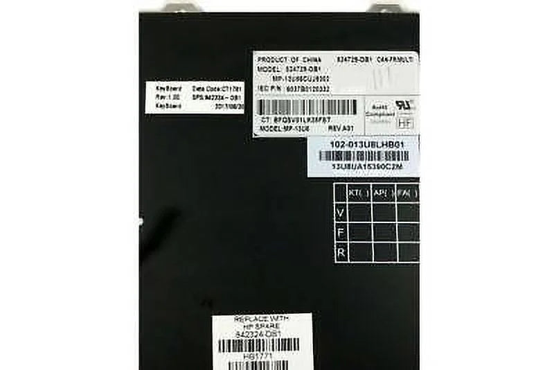Pre-Owned HP EliteBook Folio 1020 G1 Silver Backlit Laptop Keyboard 804214-001 Grade A - Like New