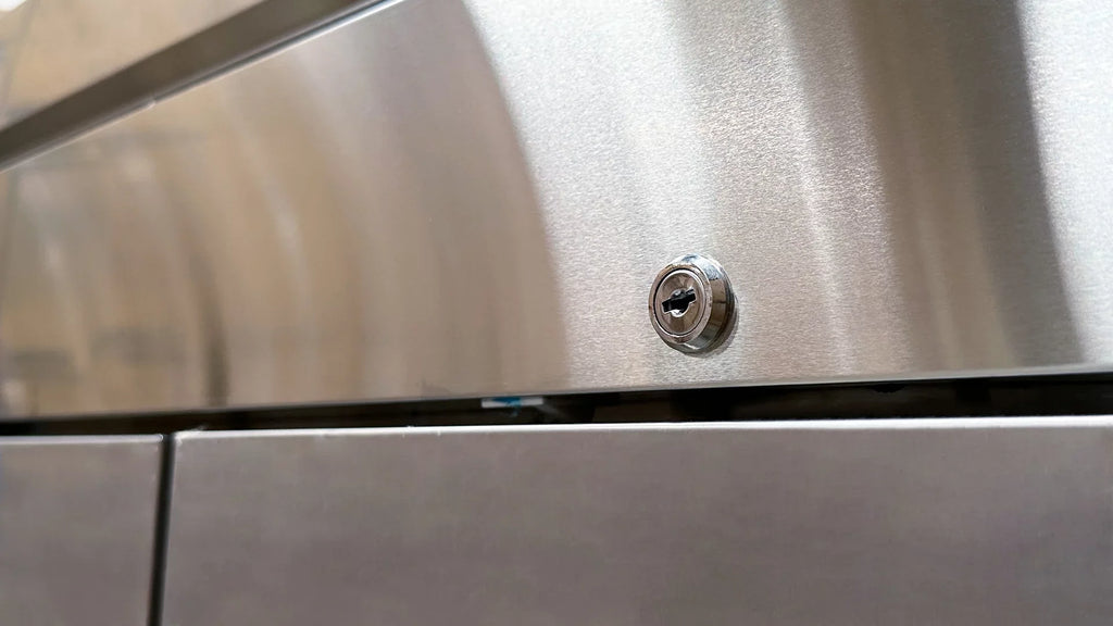 NSF Reach In Three Door Refrigerator SS interior D83R
