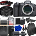 Ultimaxx Starter Canon EOS R6 Mirrorless Camera with RF 50mm f/1.8 STM Lens Bundle - Includes: 64GB Ultra Memory Card, Replacement Battery & Much More