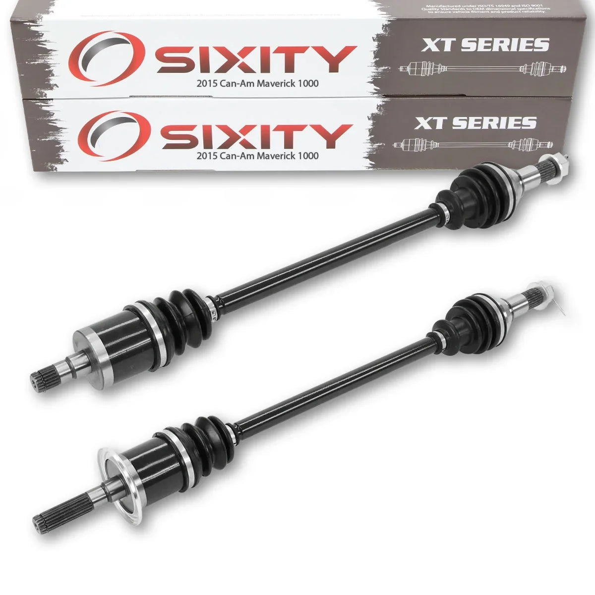 2 pc Sixity XT Front Left Right Axle Matching with Can-Am Maverick 1000 2015 - MAX 1000 XDS DPS 4X4