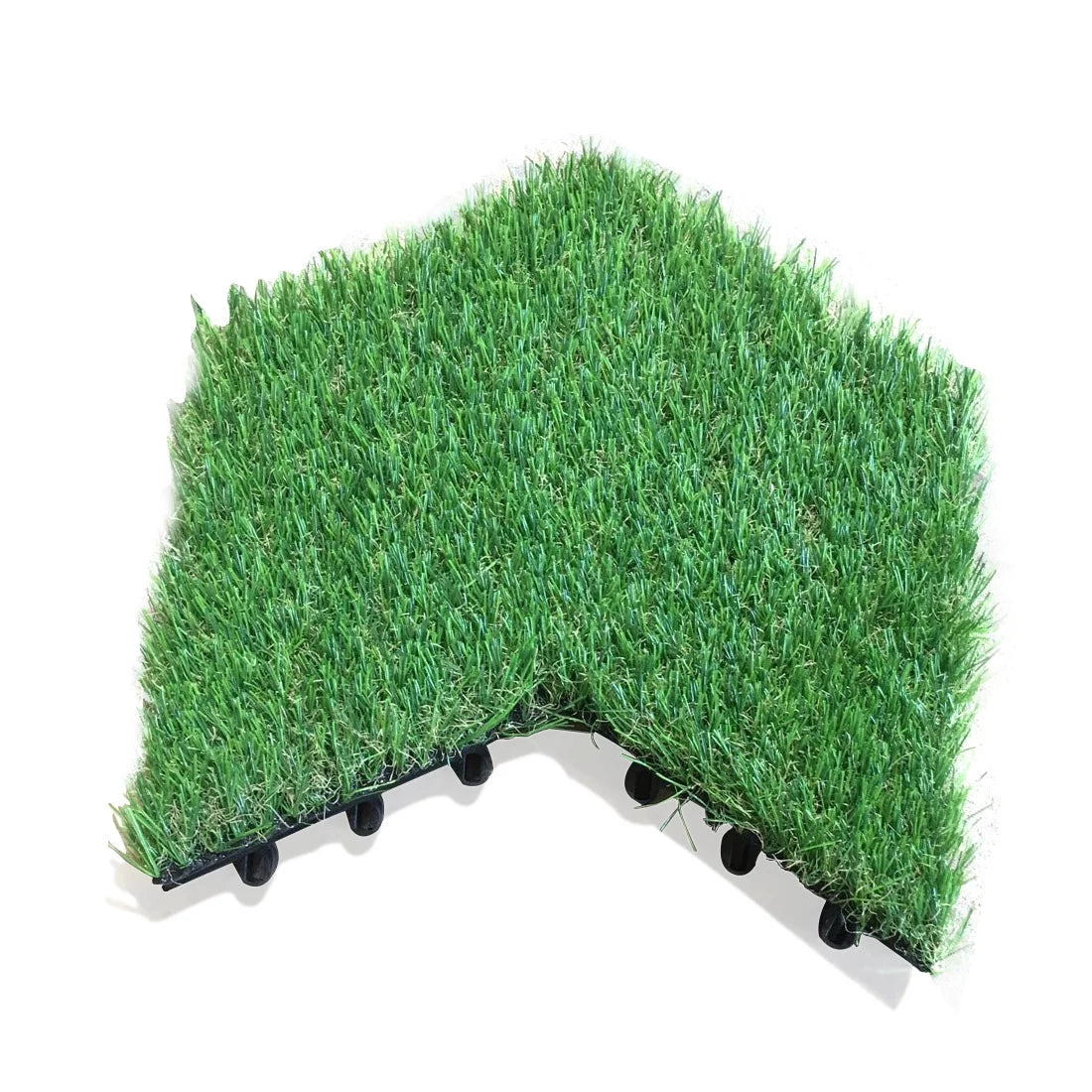 Home Cal Interlocking Grass Deck Tiles (Pack of 10, 12"x12")Turf Tiles Snap On Tile Flooring - Fake Grass Tiles, Artificial Grass Floor | Rubber Tiles, Outdoor Tile for Patio Table Grass Balcony Decor