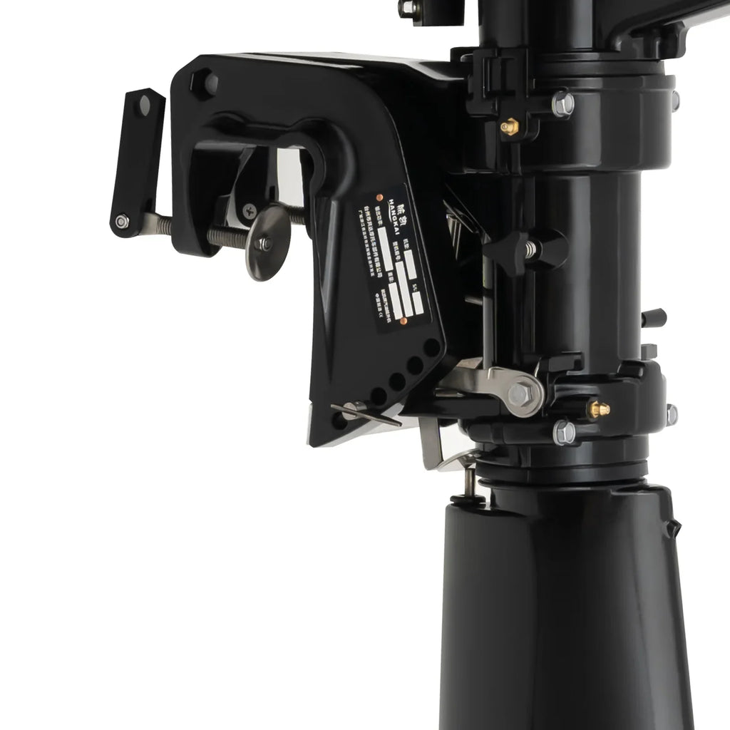 Anqidi 6.5HP 4 Stroke Outboard Motor 123CC Heavy Duty Vessel Engine with Single Cylinder Water Cooling System & CDI Ignition Tiller Control Max 6000r/min