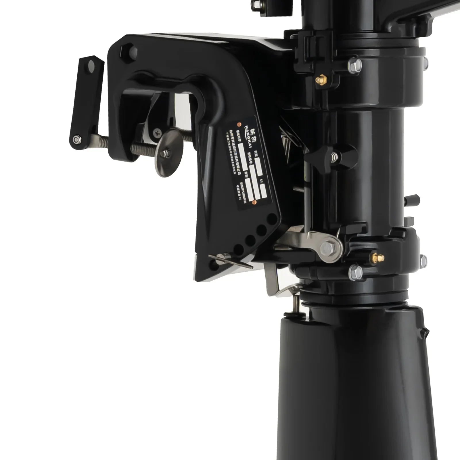 Anqidi 6.5HP 4 Stroke Outboard Motor 123CC Heavy Duty Vessel Engine with Single Cylinder Water Cooling System & CDI Ignition Tiller Control Max 6000r/min