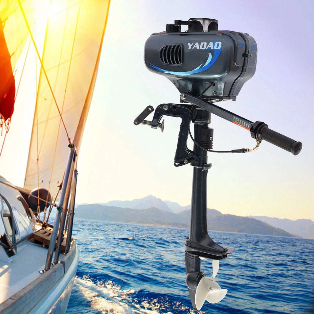 DENEST 3.5HP 2 Stroke Outboard Motor Fishing Craft Engine CDI Water Cooling 4000-5000rpm