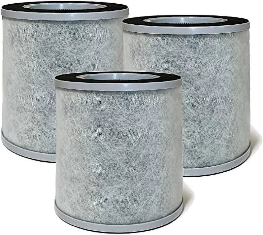 Nispira 3-in-1 True HEPA Activated Carbon Filter Replacement Matching with Elechomes Air Purifier EPI236/ EP1236, 3 Packs