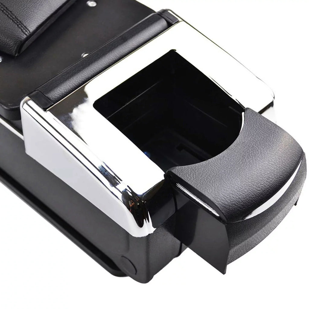 ZhdnBhnos Car Armrest Storage Box Container Rotatable Arm Rest Holder Center Console Black For Nissan Versa/Tiida/Latio 2007-2011
