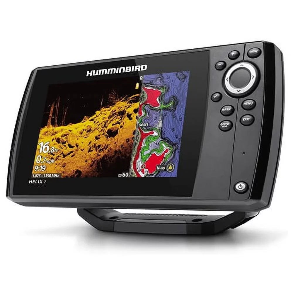 Humminbird HELIX 7 CHIRP MEGA DI GPS G4 Fish Finder, Dual Spectrum, 7in Color Display -411610-1