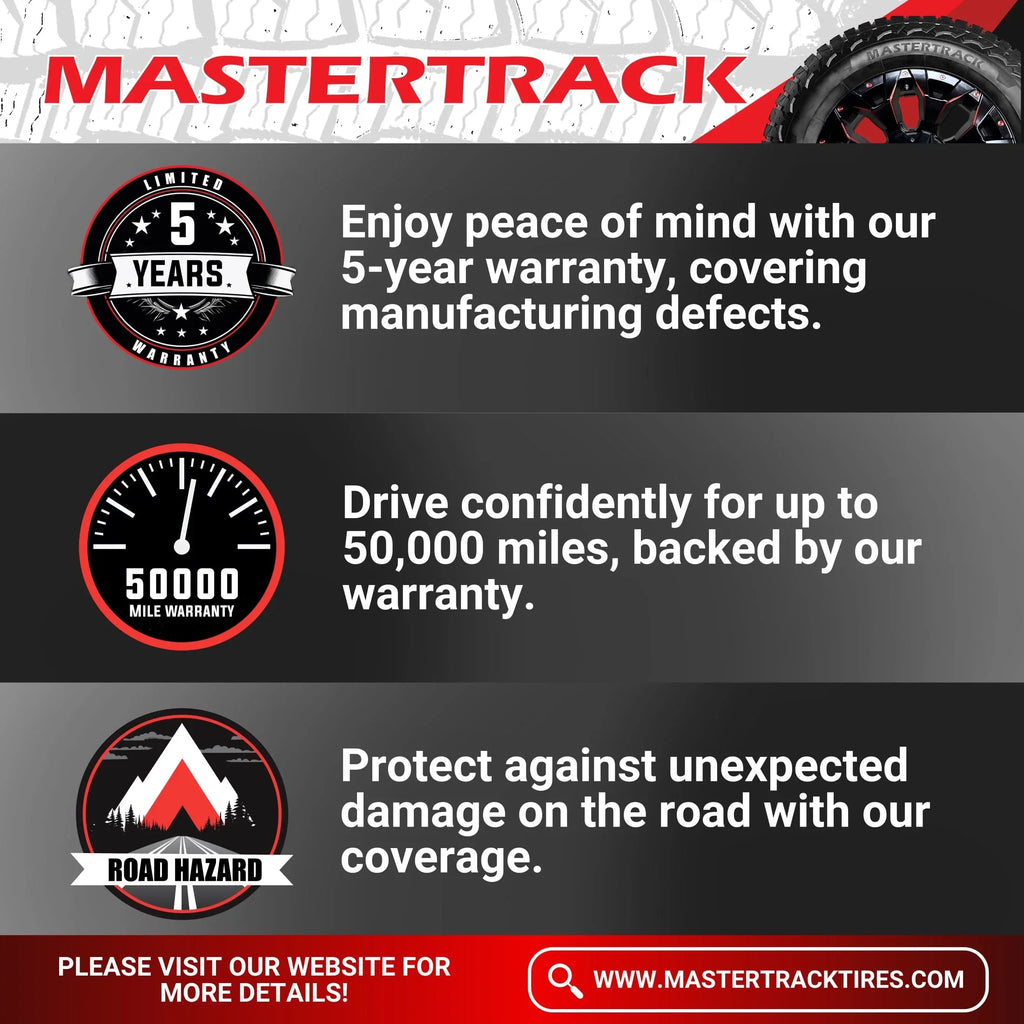 Mastertrack BADLANDS AT All Terrain LT265/70R17 10 Ply E 123S SUV Light Truck Tire 265/70/17(Tire Only)