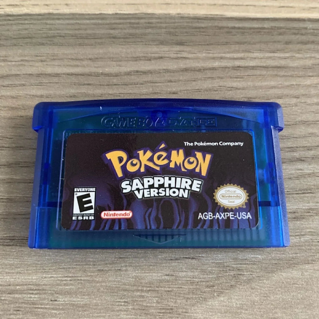 NDSL GBA SP Game Card Ruby/Sapphire/Emerald/Fire Red/Green Leaf 5-in-1-