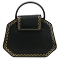 Pre-owned CARTIER Guirlande Mini Calfskin Leather Top Handle Satchel Bag Black