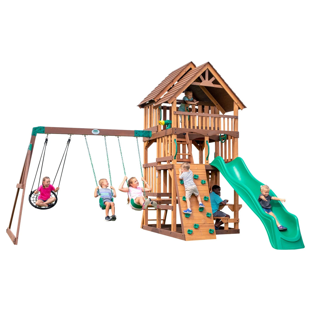 Backyard Wrap Highlander Swing Set