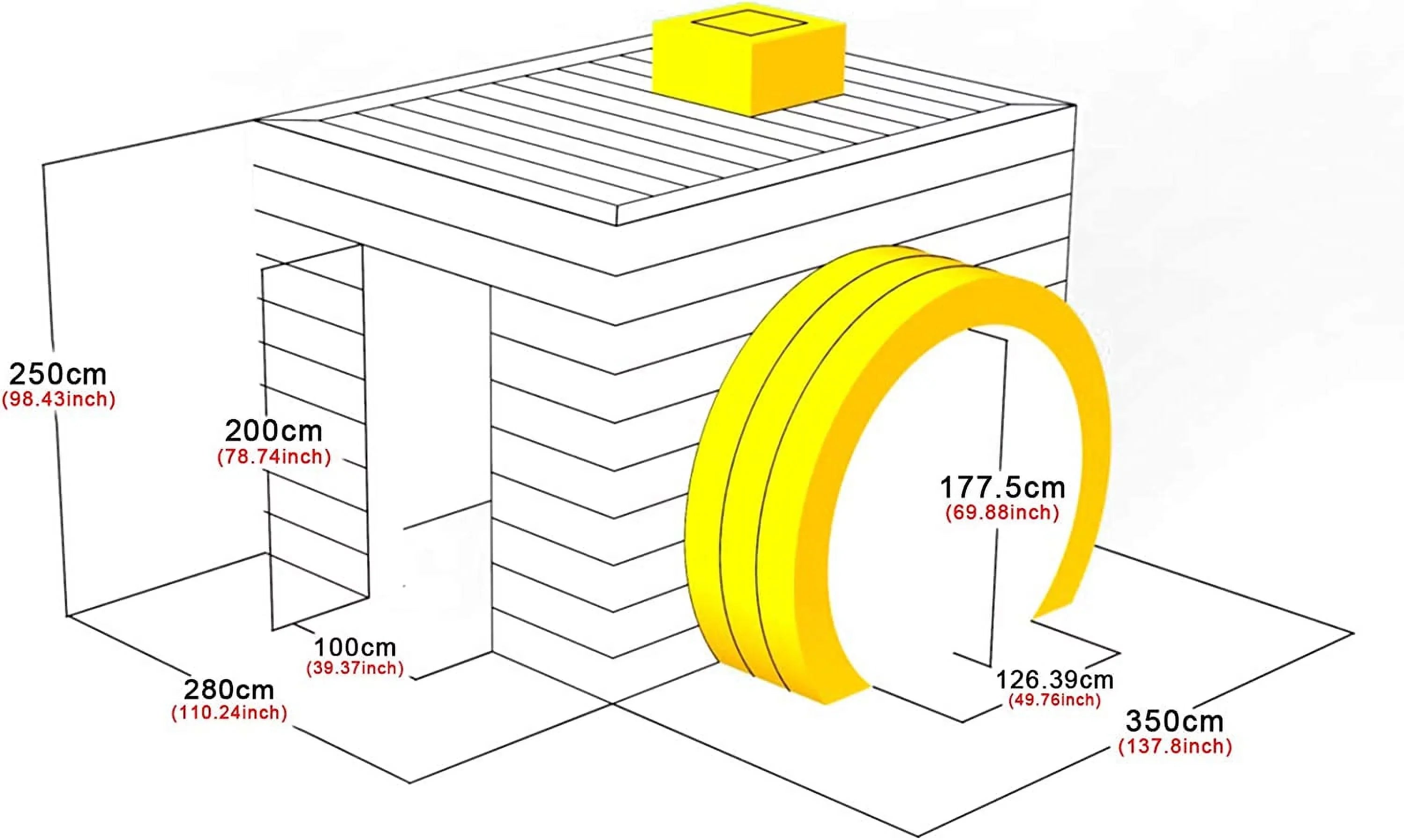 Miumaoev Inflatable Photo Booth Enclosure Camera Shaped Inflatable Cube Tent with Blower, Photo Booth Backdrop for Wedding, Event, Show, Exhibition 3.52.82.5M