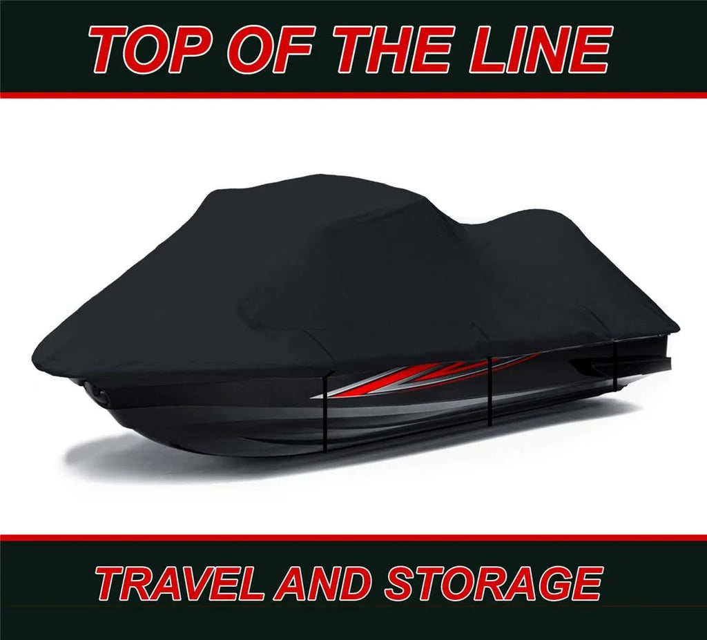 BLACK 600 DENIER JetSki Wrap Fitting for Jet Ski PWC Protection Polaris Virage 2000 2001 2002 2003 2004