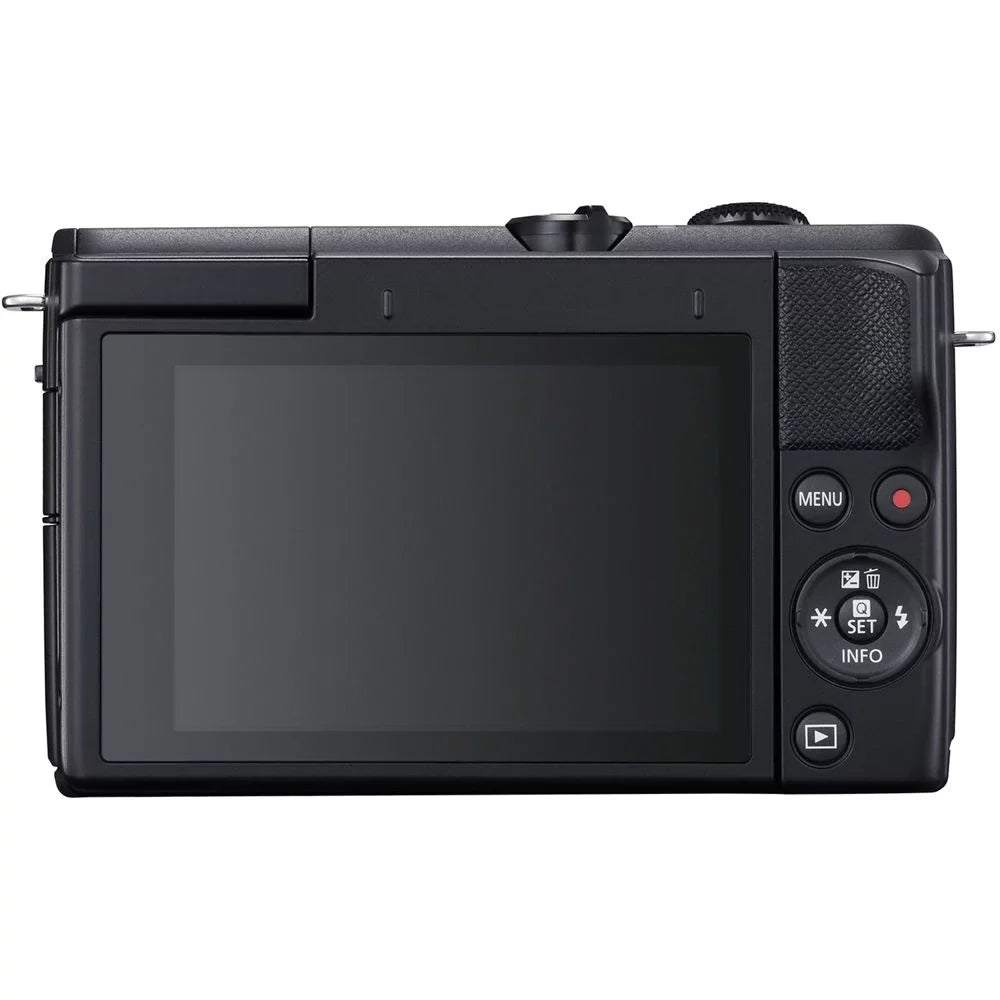 Canon EOS M200 Black Mirrorless Digital Camera with 15-45mm Lens (3699C009) (New) + More