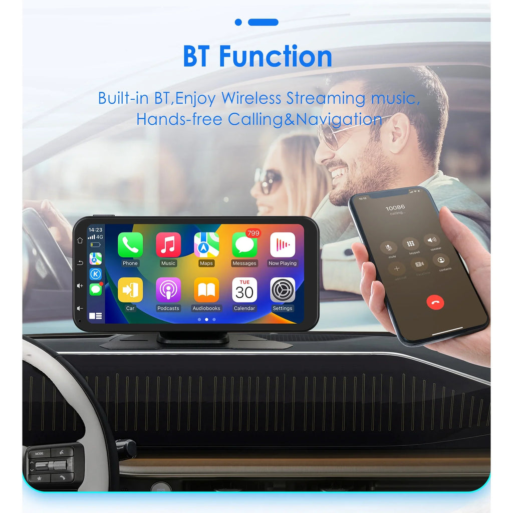 Ossuret 6.25" Touchscreen Bluetooth 360° Adjustable Car Stereo Radio Receiver GPS Navigation Audio With Wireless Apple Carplay Android Auto Support Backup Camera