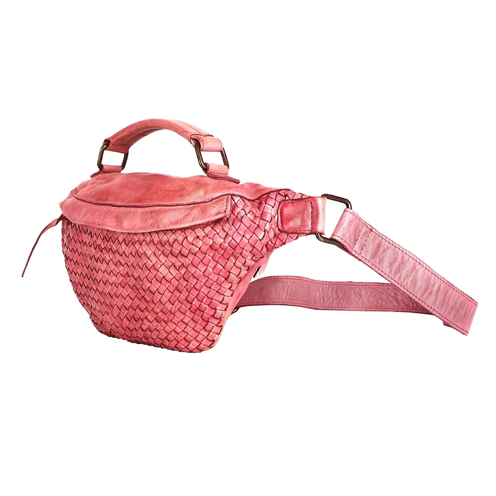 NM Never Mind Nmbgm148C Fanny Pack Vintage Handmade Genuine Cowhide Leather Women Bag Western Handbag Purse