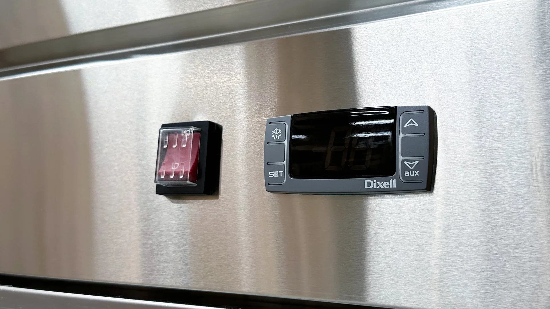 NSF Reach In Three Door Refrigerator SS interior D83R