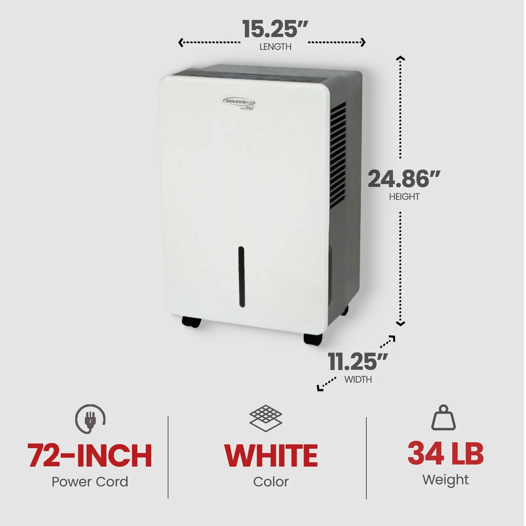 Restored SoleusAir HMT-D70-A Air Energy Star 70 Pint Dehumidifier (Refurbished)