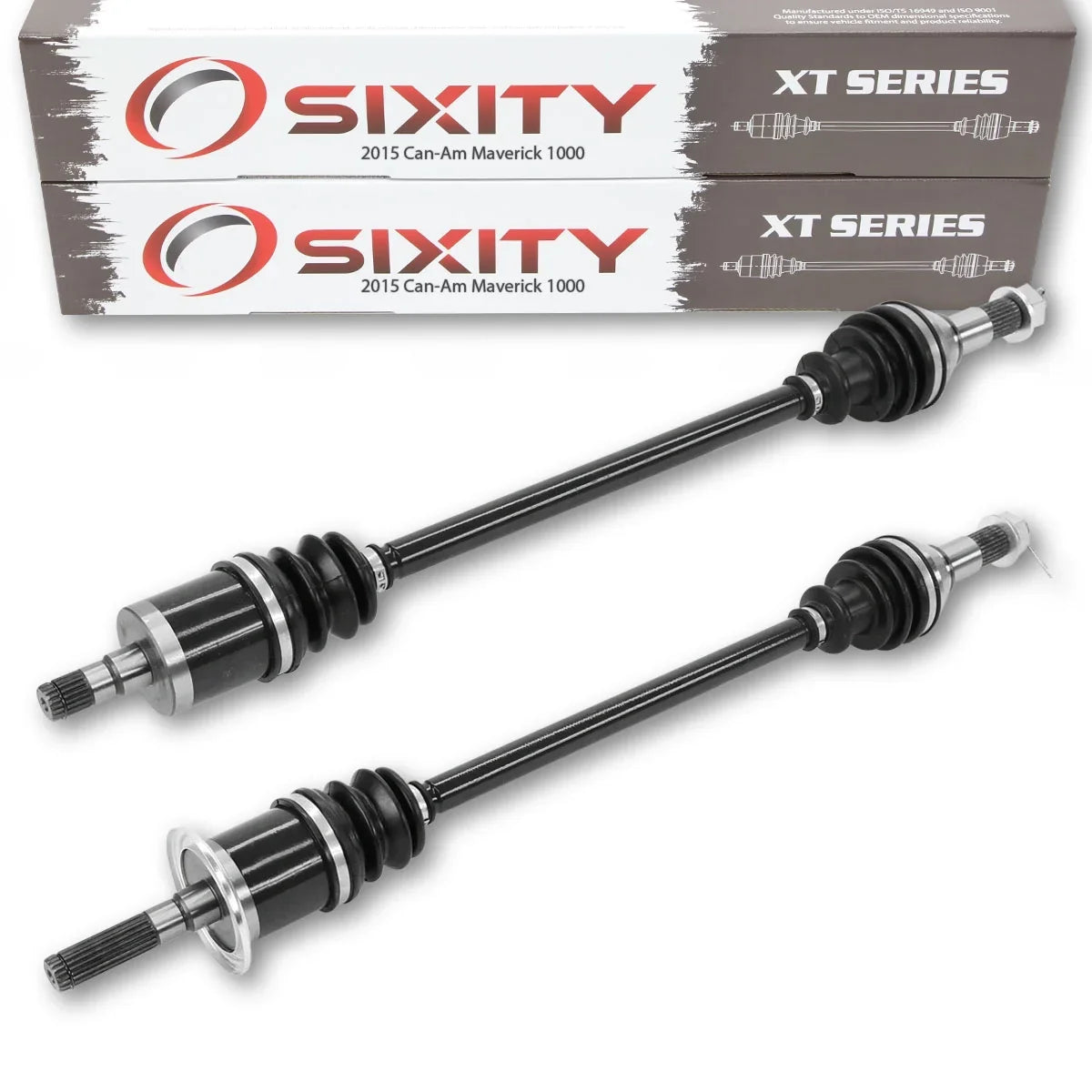 2 pc Sixity XT Front Left Right Axle Fitting with Can-Am Maverick 1000 2015 - XDS DPS 4X4