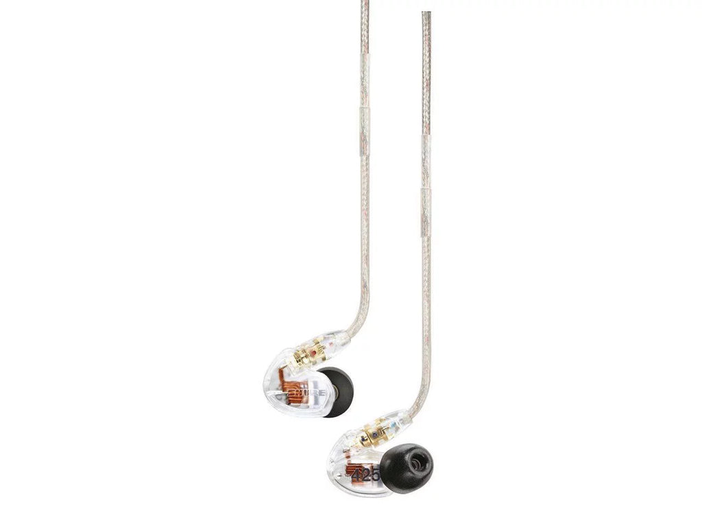 Shure SE425 Pro In-Ear Sound Isolating Dual Driver Earphones - Clear