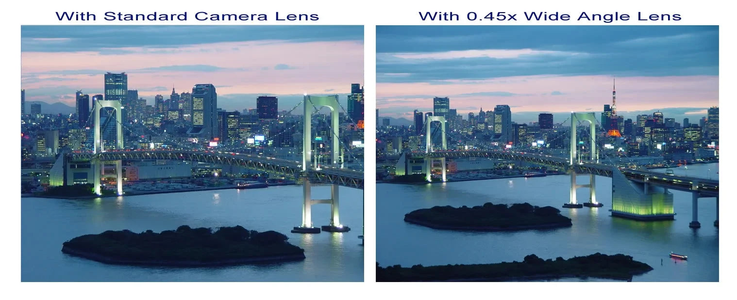 JVC PICSIO GC-FM1BUS 0.45x Wide Angle Lens (HD) Chrome Finish W/ Macro (Modification Style) Magnetic Type.