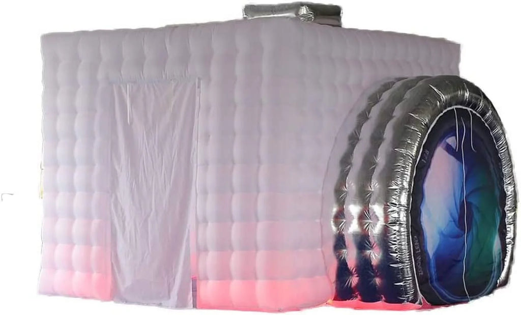 Miumaoev Inflatable Photo Booth Enclosure Camera Shaped Inflatable Cube Tent with Blower, Photo Booth Backdrop for Wedding, Event, Show, Exhibition 3.52.82.5M